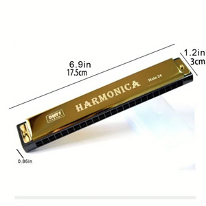 ساز دهنی مدل هارمونیکا 24 سوراخ قرمز Harmonica 24-hole -اسباب بازی